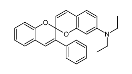 N,N-diethyl-3'-phenyl-2,2'-spirobi[2H-1-benzopyran]-7-amine结构式