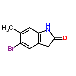 5-bromo-6-Methylindolin-2-one结构式