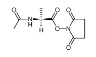 N-acetyl-L-alanine N-hydroxysuccinimide ester结构式