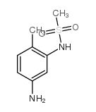 N-(5-氨基-2-甲基苯基)甲磺酰胺结构式