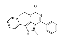 1-ethyl-5-methyl-4,7-diphenyl-6H-pyrrolo[3,4-d]pyrimidin-2-one Structure