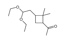 1-[3-(2,2-diethoxyethyl)-2,2-dimethylcyclobutyl]ethanone Structure