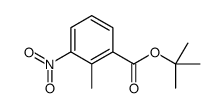 tert-butyl 2-methyl-3-nitrobenzoate structure