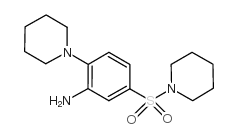 5-(PIPERIDINE-1-SULFONYL)-2-PIPERIDIN-1-YL-PHENYLAMINE Structure