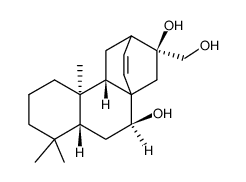 (5β,8α,9β,10α,12α)-Atis-13-ene-7β,16,17-triol结构式