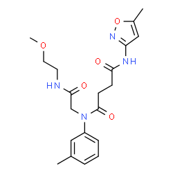 Butanediamide, N-[2-[(2-methoxyethyl)amino]-2-oxoethyl]-N-(5-methyl-3-isoxazolyl)-N-(3-methylphenyl)- (9CI) Structure