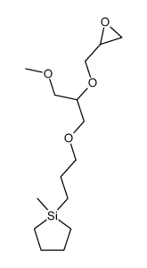 2-{1-methoxymethyl-2-[3-(1-methyl-silolan-1-yl)-propoxy]-ethoxymethyl}-oxirane Structure