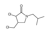 3-chloro-4-(chloromethyl)-1-(2-methylpropyl)pyrrolidin-2-one结构式