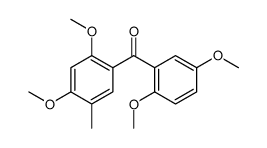 (2,4-dimethoxy-5-methylphenyl)-(2,5-dimethoxyphenyl)methanone结构式