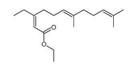 ethyl 3-ethyl-7,11-dimethyldodeca-2,6,10-trienoate Structure