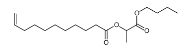 (1-butoxy-1-oxopropan-2-yl) undec-10-enoate Structure