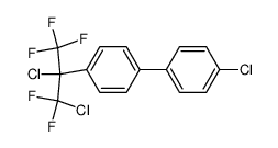 4'-Chloro-4-(1,2-dichloro-2,2-difluoro-1-trifluoromethyl-ethyl)-biphenyl Structure