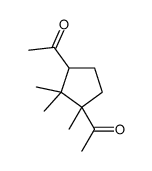 1-(3-acetyl-2,2,3-trimethylcyclopentyl)ethanone Structure