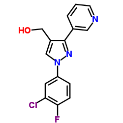 (1-(3-CHLORO-4-FLUOROPHENYL)-3-(PYRIDIN-3-YL)-1H-PYRAZOL-4-YL)METHANOL structure