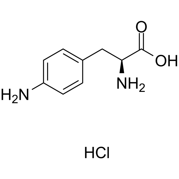 H-Phe(4-NH2)-OH.HCl structure