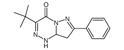 3-tert-butyl-7-phenyl-8,8a-dihydro-1H-pyrazolo[5,1-c][1,2,4]triazin-4-one结构式