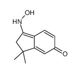 1-(hydroxyamino)-3,3-dimethyl-2H-inden-5-one结构式