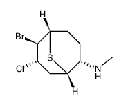 (6-bromo-7-chloro-9-thia-bicyclo[3.3.1]non-2-yl)-methyl-amine结构式