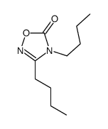 3,4-dibutyl-1,2,4-oxadiazol-5-one Structure