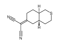 (4aS,8aR)-2-(Octahydro-isothiochromen-6-ylidene)-malononitrile Structure