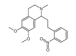 6,7-dimethoxy-2-methyl-1-[2-(2-nitrophenyl)ethyl]-3,4-dihydro-1H-isoquinoline Structure