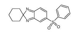 5-phenylsulphonyl-2H-benzimidazole-2-spirocyclohexane结构式