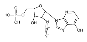 [(2R,3S,4R,5R)-4-azido-3-hydroxy-5-(6-oxo-3H-purin-9-yl)oxolan-2-yl]methyl dihydrogen phosphate Structure