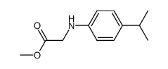 methyl 2-(4-isopropylanilino)acetate Structure