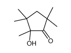 2-hydroxy-2,3,3,5,5-pentamethylcyclopentan-1-one Structure