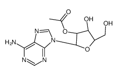 [(2R,3R,4R,5R)-2-(6-aminopurin-9-yl)-4-hydroxy-5-(hydroxymethyl)oxolan-3-yl] acetate结构式