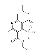 diethyl 2,6-dimethyl-4-(trichloromethyl)pyridine-3,5-dicarboxylate结构式