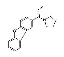 1-(1-dibenzofuran-2-ylprop-1-enyl)pyrrolidine Structure