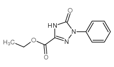 Ethyl2,5-dihydro-5-oxo-1-phenyl-1H-1,2,4-triazole-3-carboxylate structure