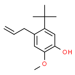 4-allyl-5-(tert-butyl)-2-methoxyphenol结构式