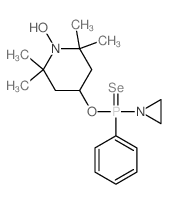 aziridin-1-yl-[(1-hydroxy-2,2,6,6-tetramethyl-4-piperidyl)oxy]-phenyl-selanylidene-phosphorane Structure