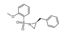 (S)-2-benzyl-1-((2-methoxyphenyl)sulfonyl)aziridine结构式