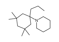 1-(3,3,5,5-tetramethyl-1-propylcyclohexyl)piperidine结构式