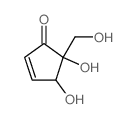 2-Cyclopenten-1-one,4,5-dihydroxy-5-(hydroxymethyl)-, (4R,5R)-rel- structure