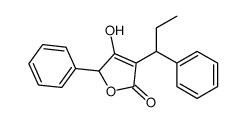 3-hydroxy-2-phenyl-4-(1-phenylpropyl)-2H-furan-5-one Structure