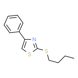 2-(Butylthio)-4-phenylthiazole结构式