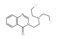 4(3H)-Quinazolinone,3-[2-[bis(2-chloroethyl)amino]ethyl]- structure