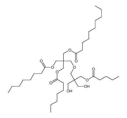 [2-[[2,2-bis(hydroxymethyl)-3-pentanoyloxypropoxy]methyl]-2-(heptanoyloxymethyl)-3-octanoyloxypropyl] decanoate Structure