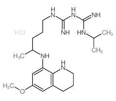 1-[N-[4-[(6-methoxy-1,2,3,4-tetrahydroquinolin-8-yl)amino]pentyl]carbamimidoyl]-2-propan-2-yl-guanidine Structure