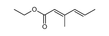 3-methyl-hexa-2,4-dienoic acid ethyl ester结构式