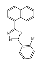 2-(2-bromophenyl)-5-naphthalen-1-yl-1,3,4-oxadiazole结构式