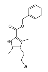 benzyl 4-(2-bromoethyl)-3,5-dimethylpyrrole-2-carboxylate Structure