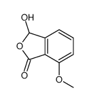 3-hydroxy-7-methoxy-3H-2-benzofuran-1-one结构式