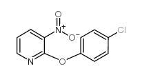 2-(4-chlorophenoxy)-3-nitropyridine Structure