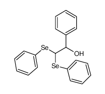 1-phenyl-2,2-bis(phenylselanyl)ethan-1-ol结构式