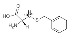 S-benzyl-L-(3-13C)cysteine结构式